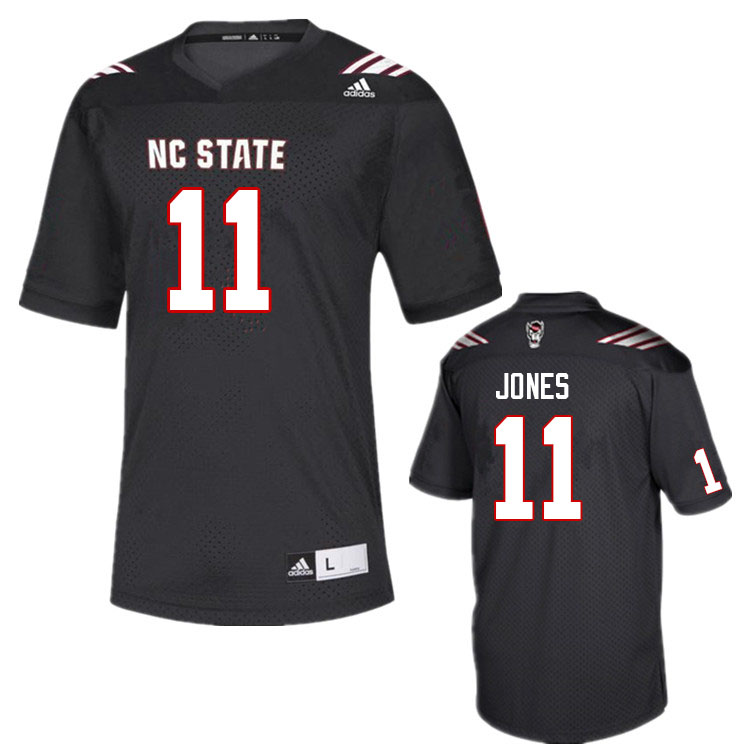 Men #11 Darryl Jones NC State Wolfpack College Football Jerseys Sale-Black